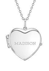 remarkable silver memory photo locket baby necklace